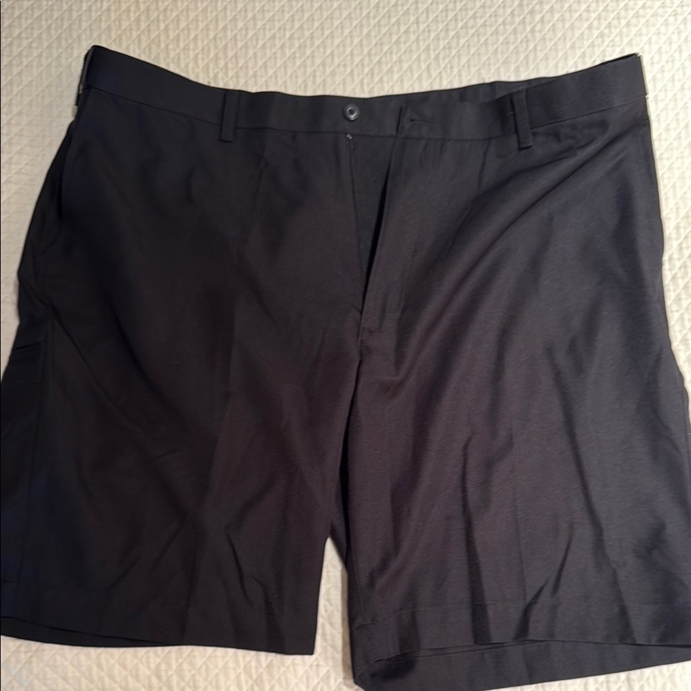 PGA Tour Black Flat Front Golf Shorts